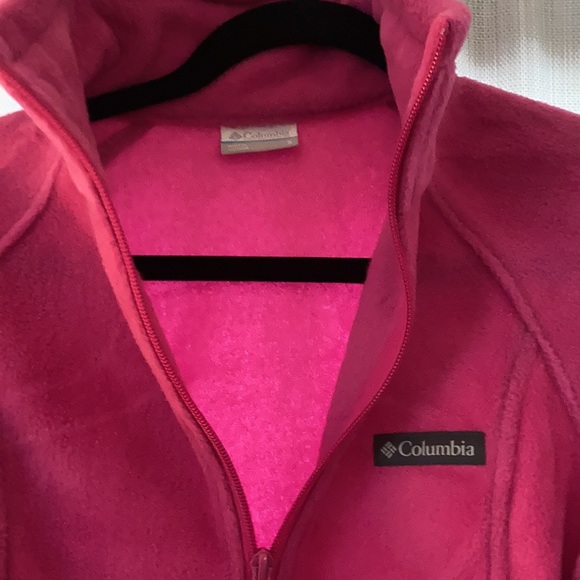 NWT Columbia super cute &warm pink fleece full zip coat size Sm - Picture 2 of 9